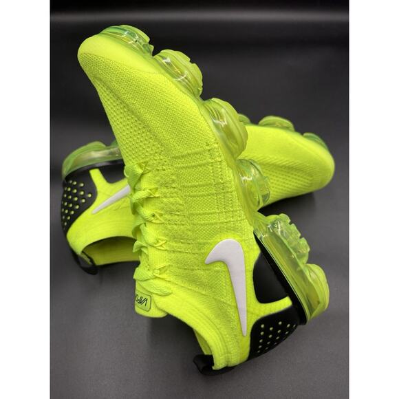 Nike Air Vapormax Flyknit 2 Men's Size 9.5 Neon Volt Green Yellow Black Rare - Picture 1 of 12